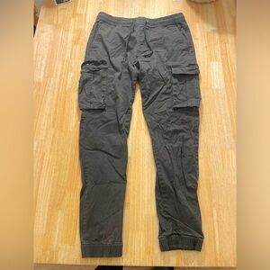 S Forever 21 Men’s Cargo Joggers, Black